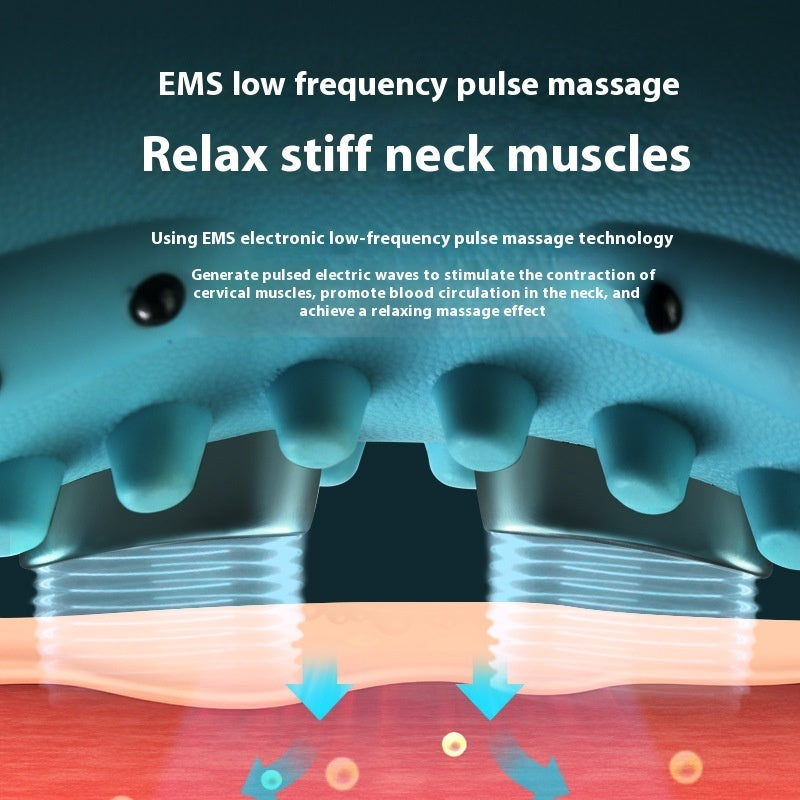 Heated Neck Massage Pillow for Pain Relief