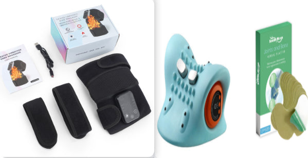 Heated Neck Massage Pillow for Pain Relief