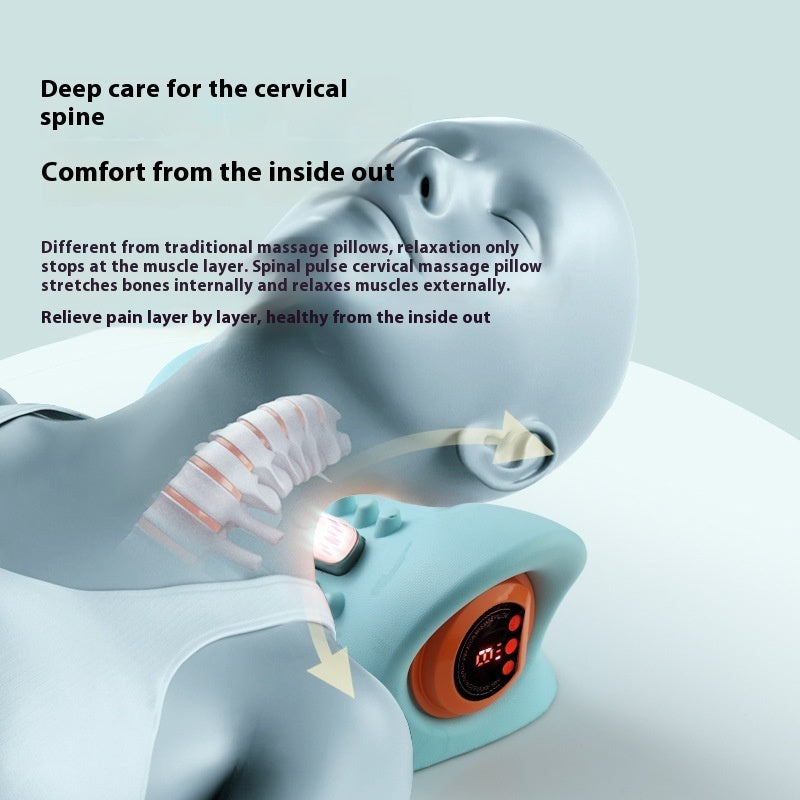 Heated Neck Massage Pillow for Pain Relief