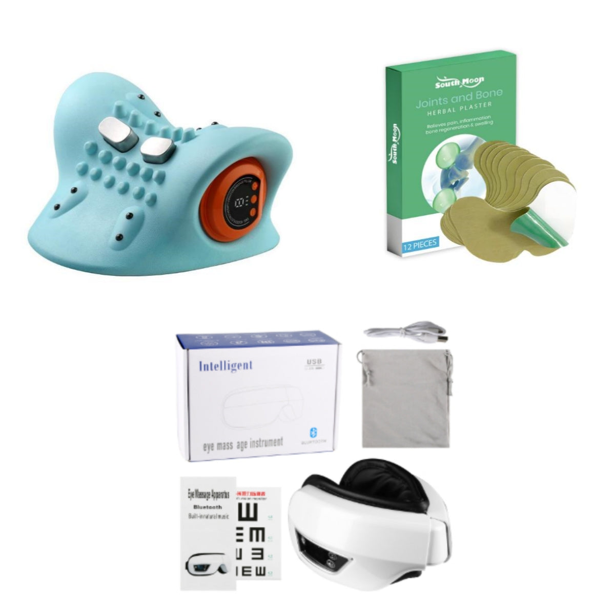 Heated Neck Massage Pillow for Pain Relief